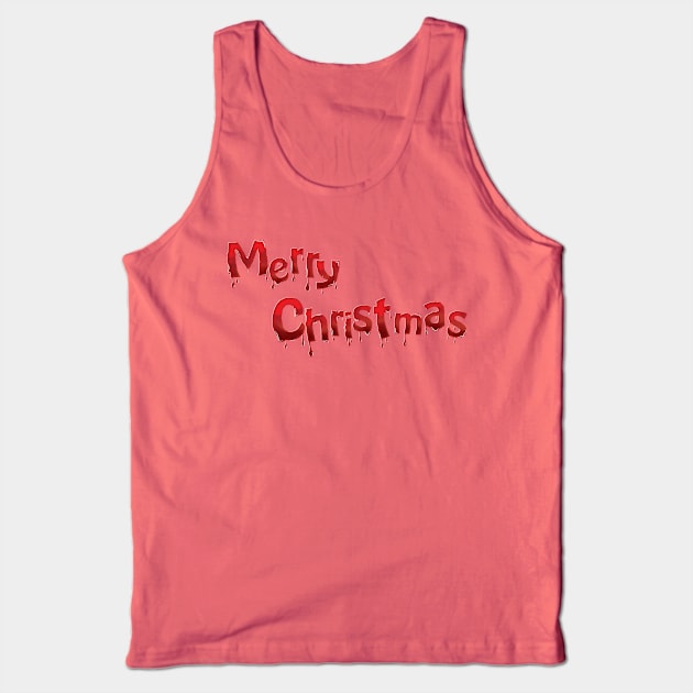 Bloody Christmas Tank Top by Godot